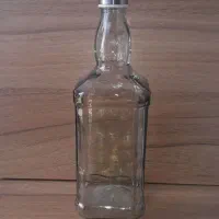 بطری شیشه ای ۱ لیتری با درب استیل روکش دار