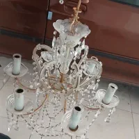 یک جفت لوستر شیشی