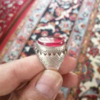انگشتر یاقوت دست ساز و قدیمی