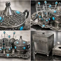 سرویس پذیرایی فیروزه‌کوب لوکس کاملاً نو و سالم