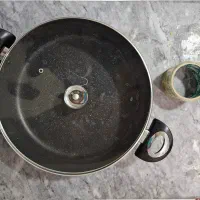 ماهیتابه با پوشش نچسب زرساب سایز ۳۲ با در شیشه‌ای|ظروف پخت‌وپز|تهران, هروی|دیوار