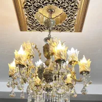 لوستر۶ شاخه ۱۲ شعله