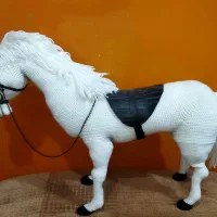 اسب دکوری بافتنی