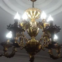 لوستر تمام برنجی|لوستر و چراغ آویز|کرج, شهرک نهال و بذر|دیوار