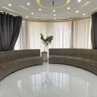 مبل گرد ابعاد بزرگ لابی کافه