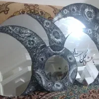 طراحی روی سفال وطراحی روی آینه و  تابلو ماه