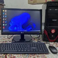 کامپیوتر قدرتمند ddr3 رم 8 گرافیک 2 مانیتور LED 19