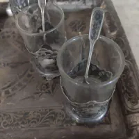 سرویس چایخوری نقره قدیمی|کلکسیون اشیاء عتیقه|زاهدان, |دیوار