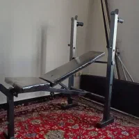 میز بدنسازی هفت کاره با هالتر و وزنه