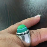 انگشتر باباقوری با سنگ خاص و رکاب دست ساز|جواهرات|فولادشهر, B5|دیوار