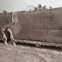 مبل هفت نفره با میز جلو مبلی و عسلی