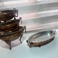 ظروف مسی چکش کوب زنجان.نو فقط دکوری استفاده شده|صنایع دستی و سایر لوازم تزئینی|الوند, |دیوار