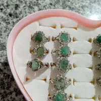 انگشتر نقره زمرد زنانه|جواهرات|مشهد, انقلاب|دیوار