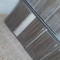 کابینت MDF تمیز با هود و سینک ظرفشویی