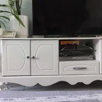 میز تلویزیون و دراور سفید