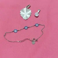 دستبند و مدال نقره ایتالیایی