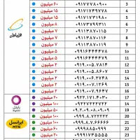 لیست خطهای رند ایرانسل و همراه اول