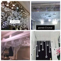 پرده کریستالی و مدرن (تولیدی)|پرده، رانر، رومیزی|اسلامآباد غرب, |دیوار