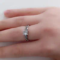 انگشتر نقره زنانه عیار ۹۲۵