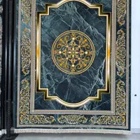 فرش سبز و لاکی 1200و 700شانه از تولید به مصرف|فرش|شیراز, لاله|دیوار