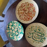 بشقاب دیوارکوب زینتی ویترای ورق طلا نقاشی روی شیشه|تابلو، نقاشی، عکس|تهران, آرارات|دیوار