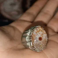 دو عدد انگشتر سلیمانی لامه هزار چشم و دو چشم