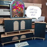 ست عروس کنسول با آینه میزتلویزیون جاکفشی جلومبلی|میز تلویزیون|قم, قلعه کامکار|دیوار