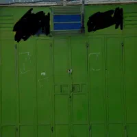 درب کتابی مغازه همراه درب ویترینی و آکاردونی