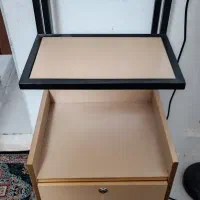 ترولی چرخ دار 2کشو دارای باکس شلف