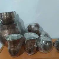 پارچ و فنجان ولیوان مسی شیرین‌خوری ثناترکیه|صنایع دستی و سایر لوازم تزئینی|اصفهان, بهارستان|دیوار