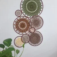 ماندالا دیوار کوب بافتنی