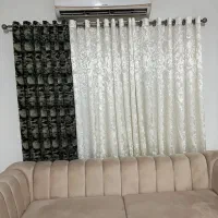 سه لنگه پرده درحد نو بسیار تمیز