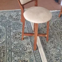 صندلی چوبی میز ناهار خوری و جزیره