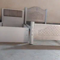 تخت تک نفری فلزی و چوبی