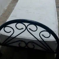 تخت خواب تک نفره فلزی با تشک