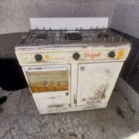 اجاق گاز سه شعله با صفحه استیل