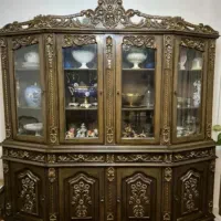 بوفه چوب سالم و تمیز|بوفه، ویترین، کنسول|تهران, شهرک فرهنگیان|دیوار