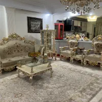 ست مبلمان با ناهارخوری هشت نفره چوب راش