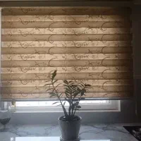 پرده زبرا شب و روز دو عدد یک اندازه