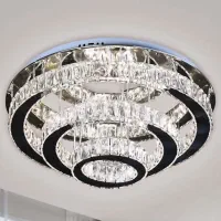 لوستر سقفی مدرن گرد سه حلقه ای(۳ عدد)