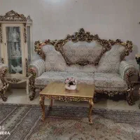مبل تمام چوب سلطنتی سالم وتمیز۷۶ملیون رباط کریم