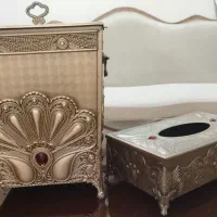 ست جادستمالی و سطل زباله لوکس طرح آنتیک،کلاسیک|صنایع دستی و سایر لوازم تزئینی|تهران, شهرک شریفی|دیوار