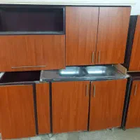 کابینت فلزی با در ام دی اف
