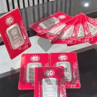 فروش شمش نقره 25 گرمی 999/9 به قیمت بنکداری