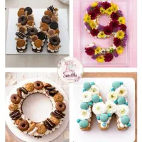 کیک های حروف و عدد