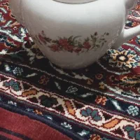 قوری گل سرخی بزرگ قدیمی