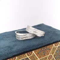 ست حلقه نقره ، حلقه جفتی ، حلقه ازدواج|جواهرات|اصفهان, بوستان کوهستانی صفه|دیوار