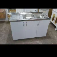 کابینت بدنه فلزی همراه با سینک