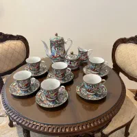 سرویس چایخوری گلمرغی قدیمی و انتیک