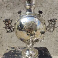 سماور زغالی آب کروم الماس تراش